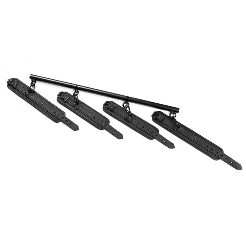 Barra Separadora con Esposas negras con metal de buena calidad para hacer bdsm