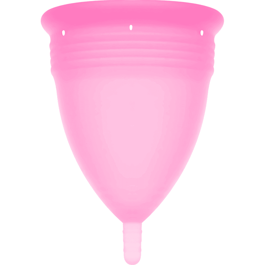 Copa menstrual reutilizable, cómoda y ecológica, con hasta 12 horas de uso continuo para una protección segura.