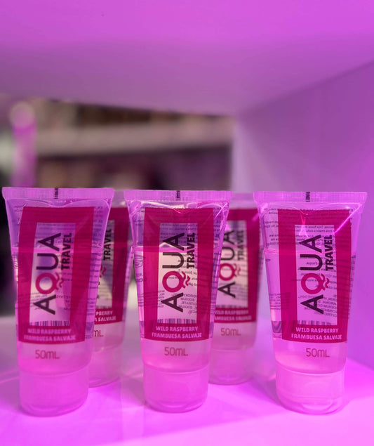 Lubricante comestible a base de agua con intenso sabor a frambuesa salvaje, ideal para sexo oral y otras prácticas íntimas.