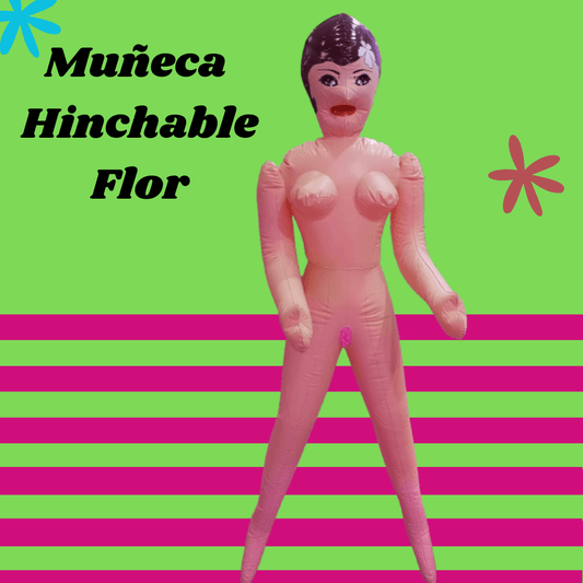 Muñeca hinchable Flor de 160 cm, diseñada para una experiencia de diversión realista con tres puntos de placer.