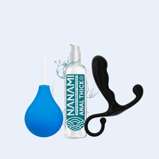 Pack de iniciación prostática para hombres, ideal para explorar el punto P con comodidad, seguridad e higiene