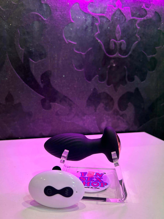 Plug anal Twister con rotación 360°, 7 modos de vibración y control remoto para estimulación intensa y en pareja