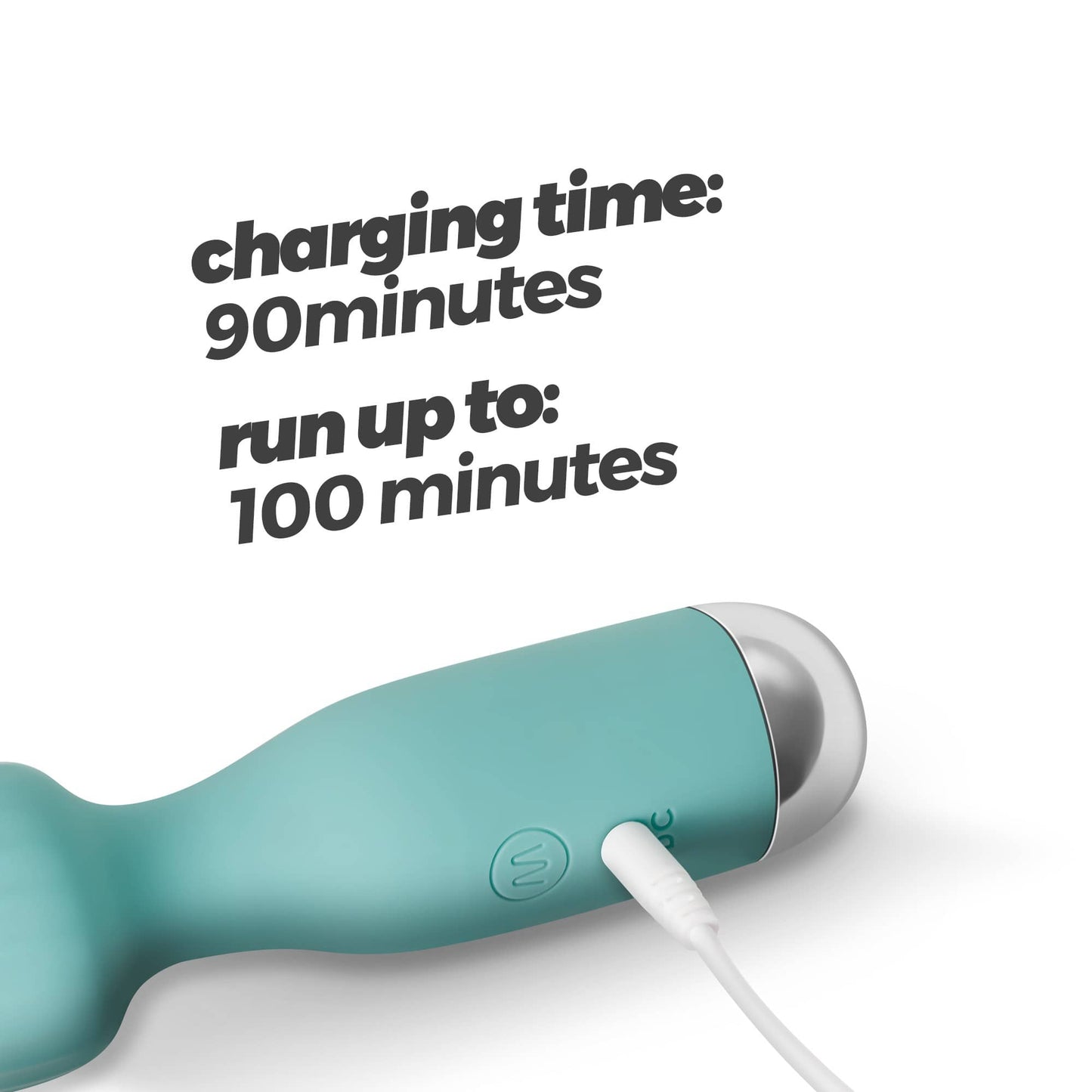 Varita vibradora recargable con 10 modos de vibración