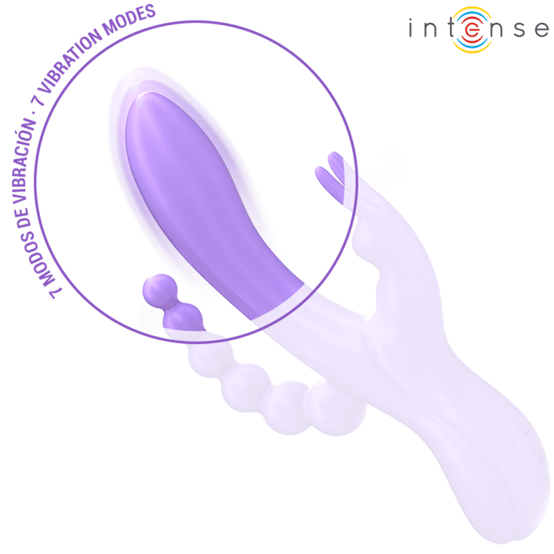 Vibrador conejito Miko estimulación vaginal, clitoriana y anal.