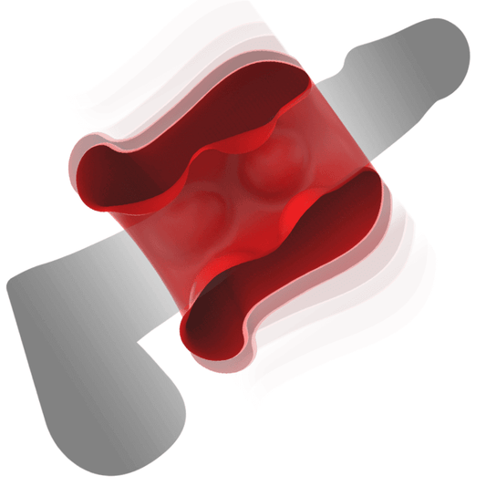 Masturbador Astra de silicona aterciopelada con vibraciones, diseñado para una experiencia sensual intensa.