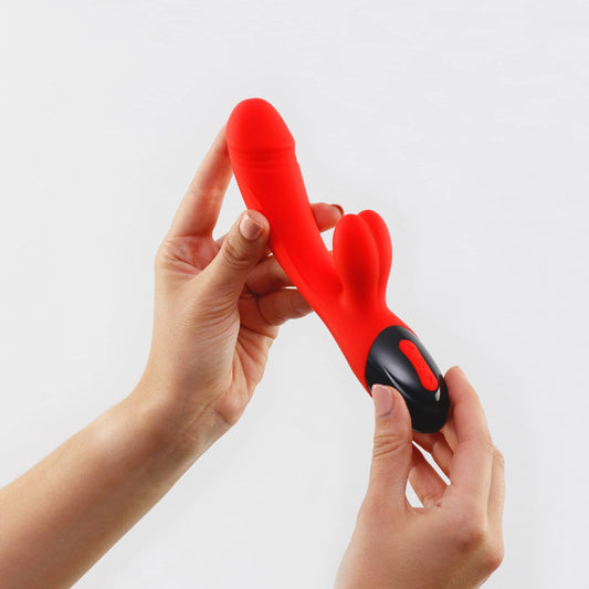 juguete vaginal rojo