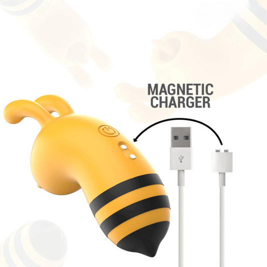 Estimulador clitoriano recargable en forma de abeja Maya, juguete sexual femenino discreto