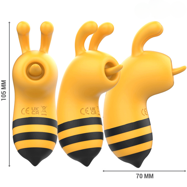 Estimulador clitoriano recargable en forma de abeja Maya, juguete sexual femenino discreto