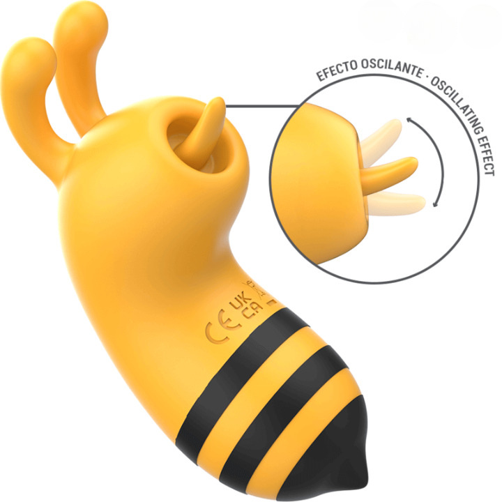 Estimulador clitoriano recargable en forma de abeja Maya, juguete sexual femenino discreto