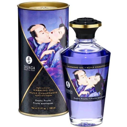 Aceite afrodisíaco de Shunga para masajes sensuales.