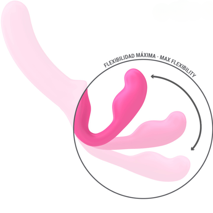 Vibrador doble Amy de silicona médica con diseño ergonómico, doble estimulación y motor potente y silencioso para una experiencia cómoda y precisa