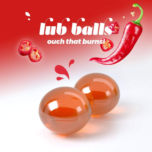 Bolas para masaje que se derriten con el calor corporal, liberando aceites para masajes sensuales y sexo oral.