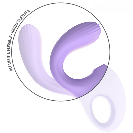 Estimulador con succión y vibración de silicona suave, con múltiples niveles de intensidad y diseño ergonómico para estimulación precisa y personalizable.