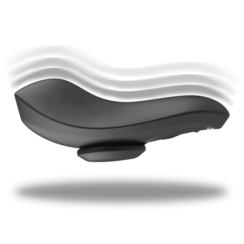 Vibrador clitorial Calita en color negro, diseñado con silicona de alta calidad y unibody para comodidad sin fisuras.