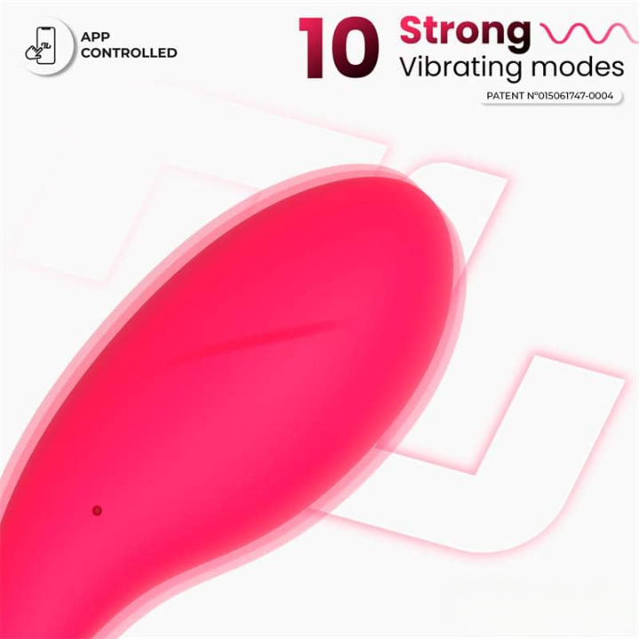 Huevo vibrador Bulby con control por app, ideal para estimulación interna discreta y a distancia.