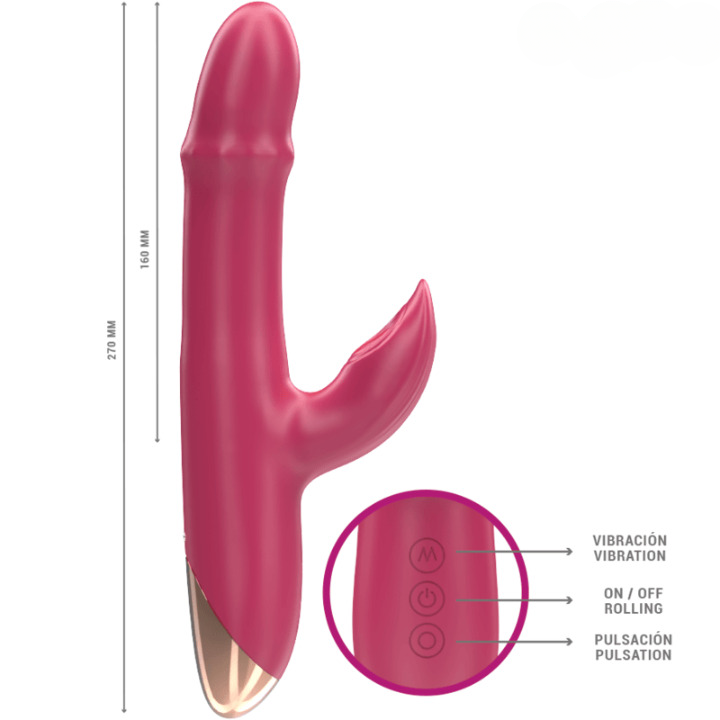 Vibrador multifuncional 3 en 1 de silicona con 10 modos de vibración, diseño ergonómico, silencioso, recargable e impermeable para estimulación versátil