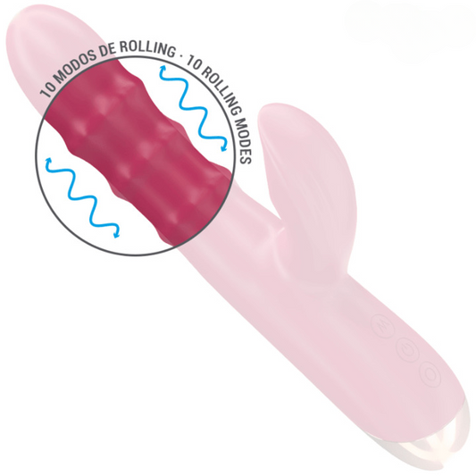 Vibrador multifuncional 3 en 1 de silicona con 10 modos de vibración, diseño ergonómico, silencioso, recargable e impermeable para estimulación versátil
