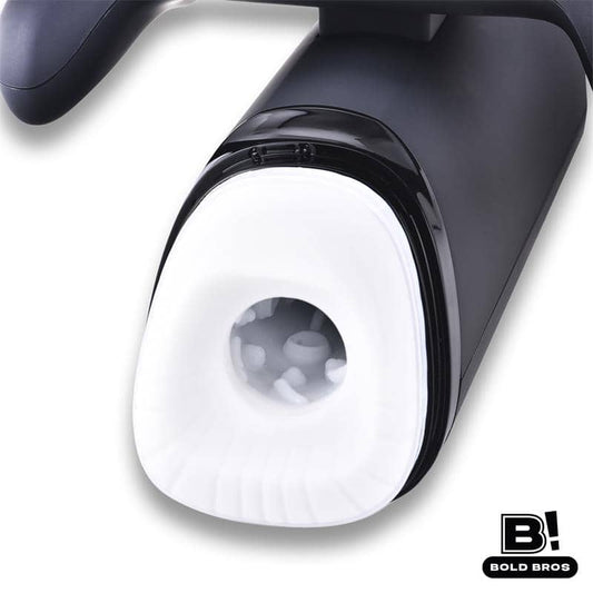 Conty Masturbador con Vibración y Calor, diseñado en forma de mando de consola.