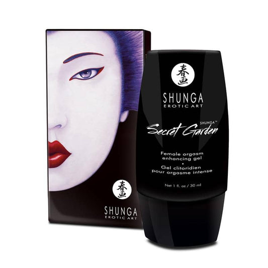 Crema estimulante femenina Jardín Secreto de Shunga, intensifica la sensibilidad y el placer en la zona íntima.