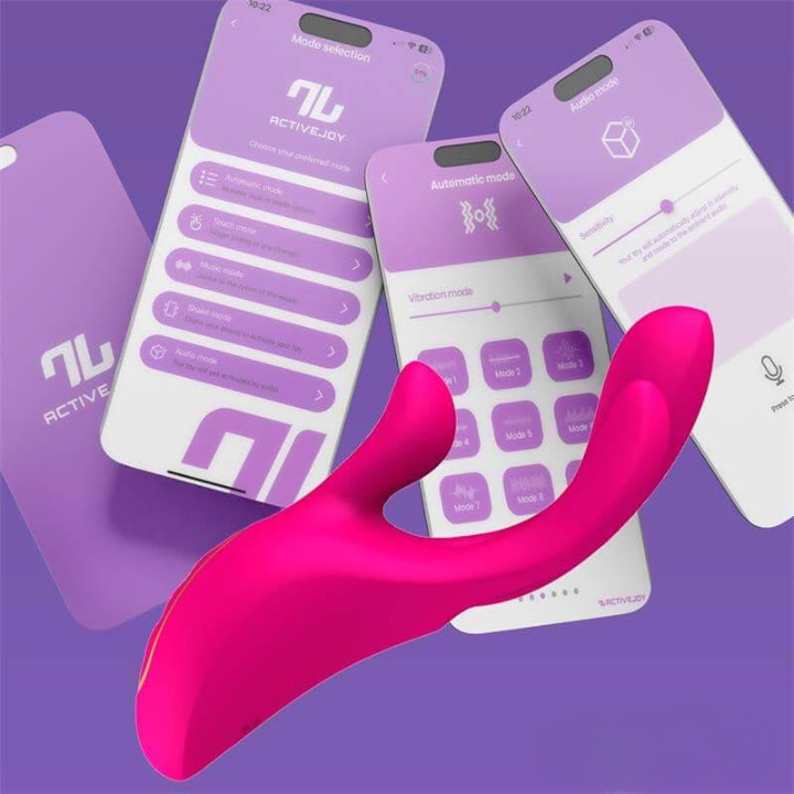 Derek, vibrador inteligente con movimiento y control por APP, diseñado para ofrecer una experiencia de placer personalizada y a distancia.