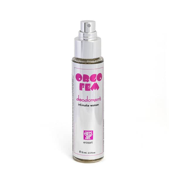 Desodorante íntimo femenino ORG Femme en spray, ideal para higiene y cuidado diario de la zona genital.