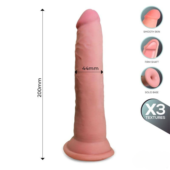 Los dildos Lux Triple Densidad presumen de un realismo extraordinario.