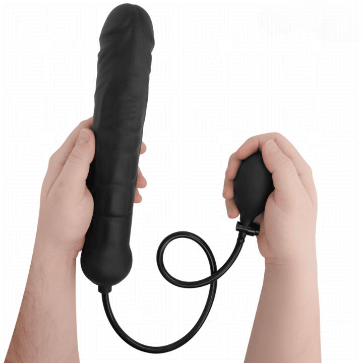 dildo inflable xl ajustable de silicona suave