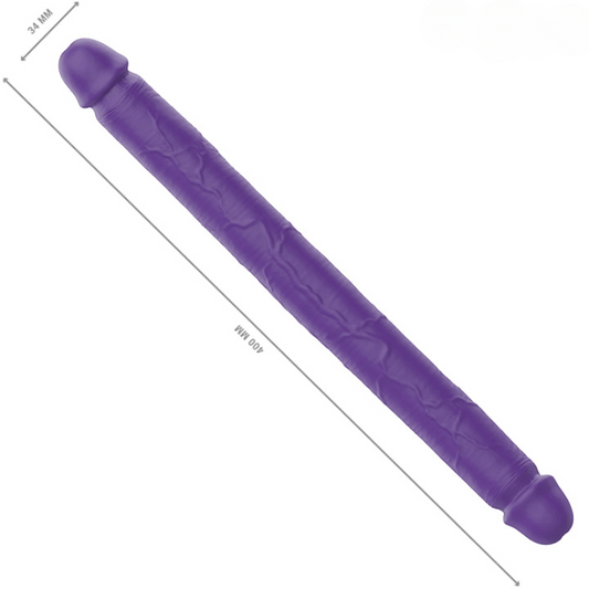 Dildo doble de silicona con vibración y control remoto para parejas