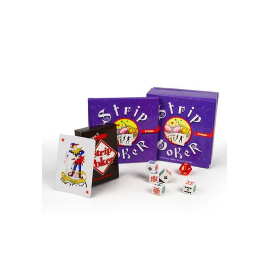 Juego erótico Strip Poker, versión atrevida del clásico póker ideal para parejas o reuniones con amigos.