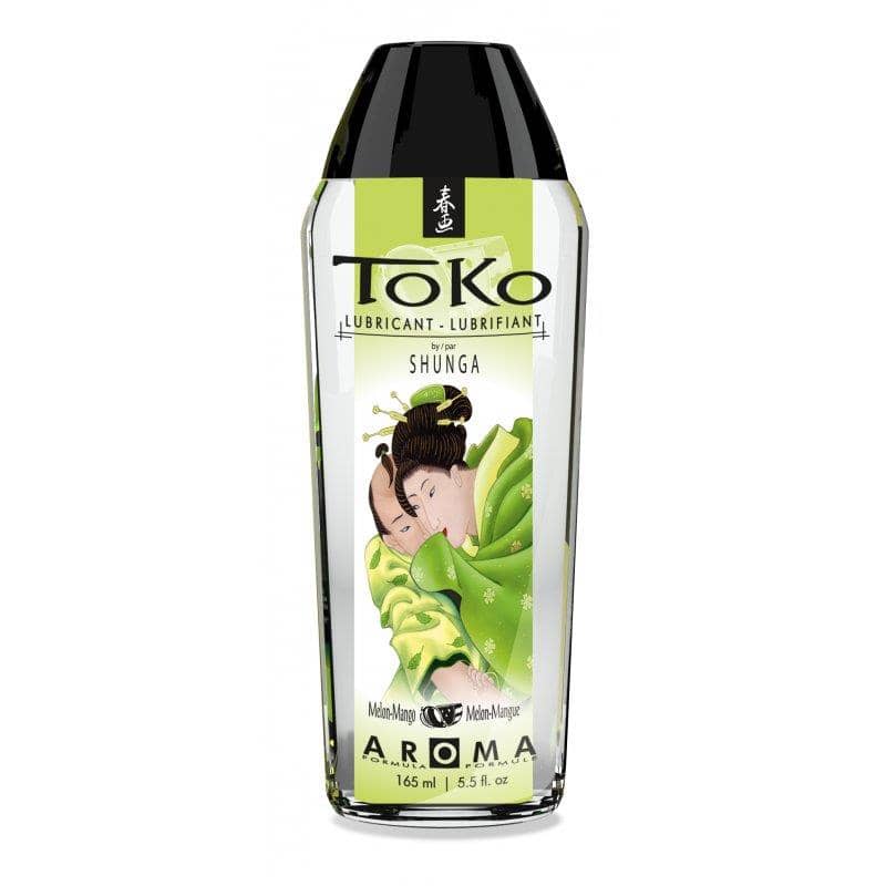 Botella lubricante Toko Shunga con sabor melón mango, 165ml.