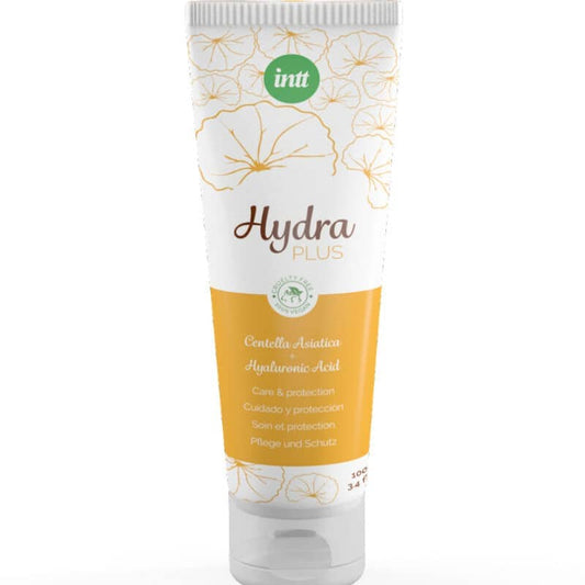 Tubo de Lubricante Ácido Hialurónico Hydra Plus con centella asiática para cuidado y protección de la piel.