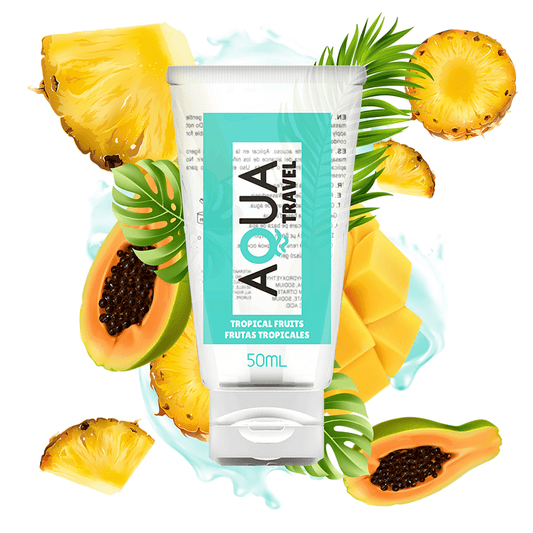 Lubricante base agua delicioso e intenso sabor a frutas tropicales