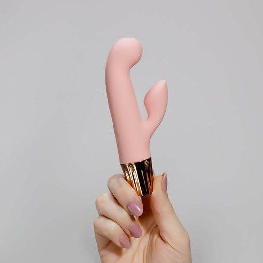 Vibrador mini Mellow Cony color rosa en forma de conejito, ideal para principiantes