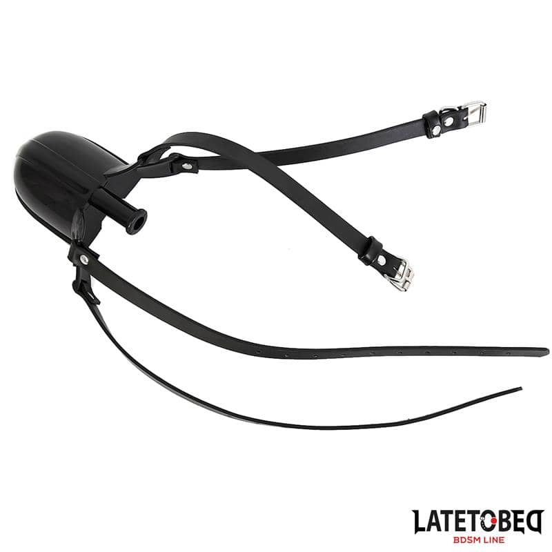 Collar ajustable negro para juegos de rol y control íntimo