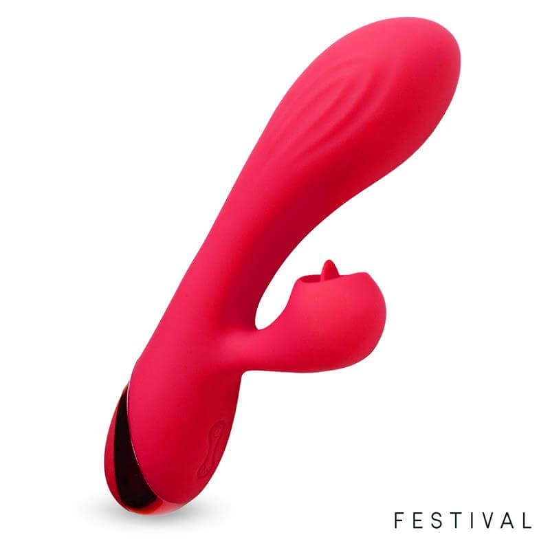 Vibrador Turna Rojo rosa ideal para estimular diferentes zonas erógenas. 