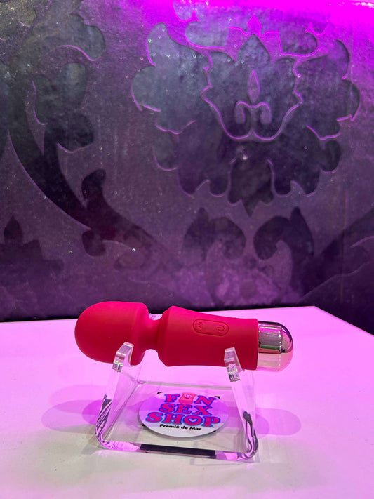  Vibrador clitorial Mini Wanda de tamaño compacto, con cabezal redondeado para estimulación precisa y potente en un formato discreto.
