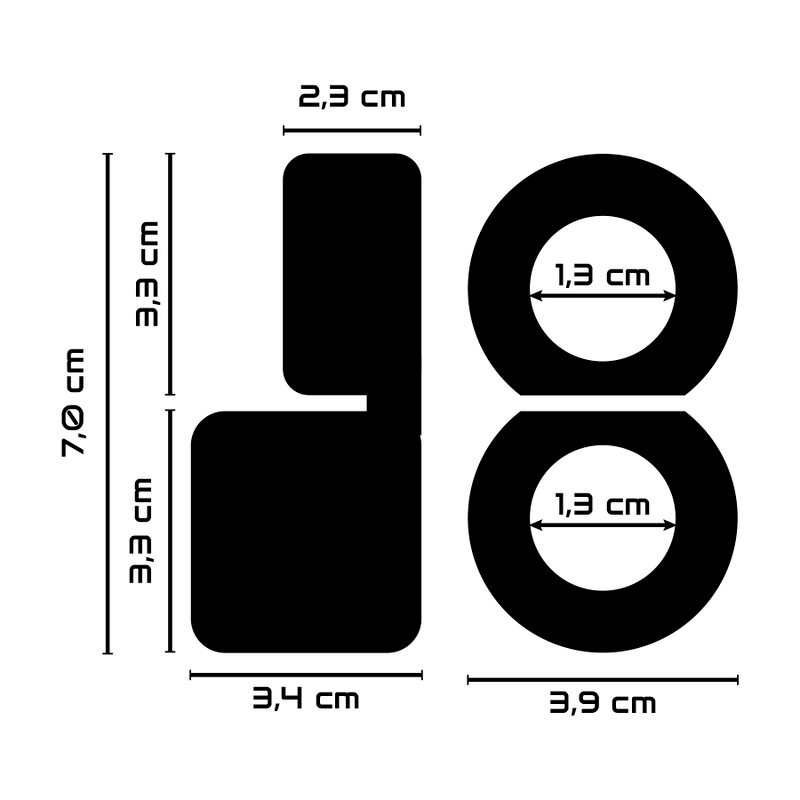 Anillo Pene y Testículos medidas