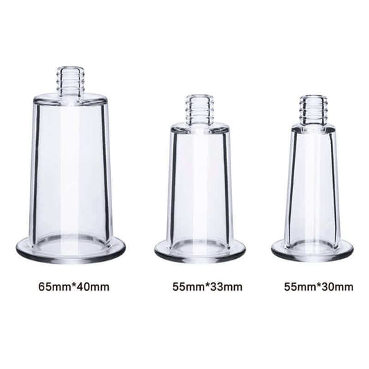 Bomba succionadora manual con 3 copas ajustables para clítoris y pezones.
