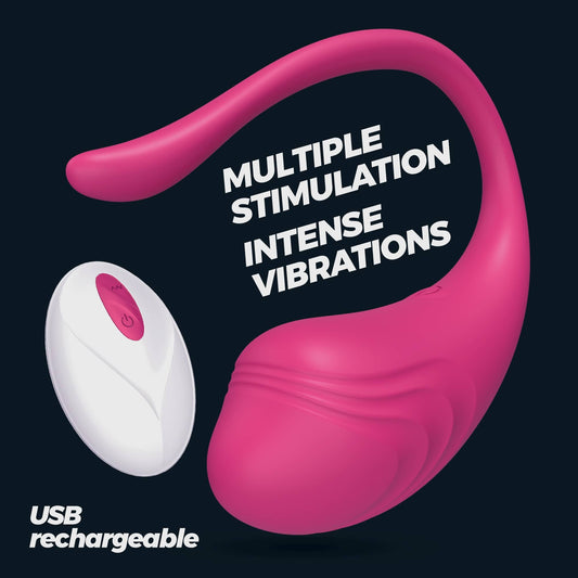 Vibrador Tamago Recargable con Control Remoto para Estimulación Intensa.