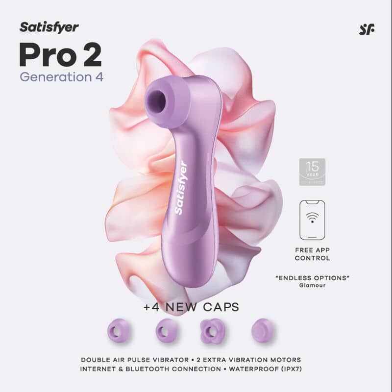Satisfyer Pro 2 Generation 4, estimulador de clítoris con tecnología de ondas de presión