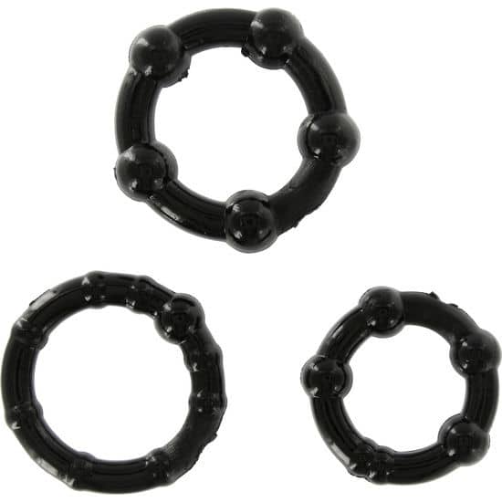 Kit de 3 anillos para el pene de silicona