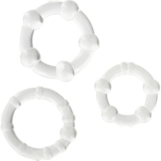 Kit de 3 anillos para el pene de silicona