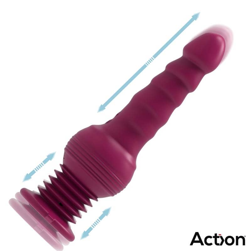 Máquina sexual Rocket, diseño ergonómico con movimiento telescópico para una experiencia de placer intensa y dinámica.