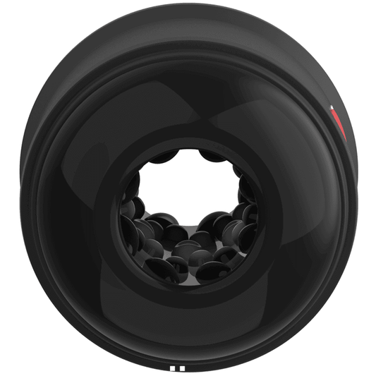 Masturbador para pene Cassian, diseño compacto con dos orificios para una experiencia versátil y placentera.