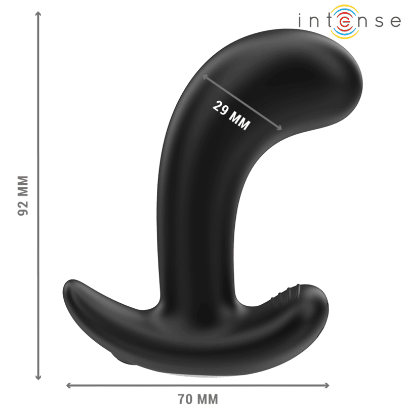 Plug anal vibrador de silicona con control remoto y 10 modos de vibración