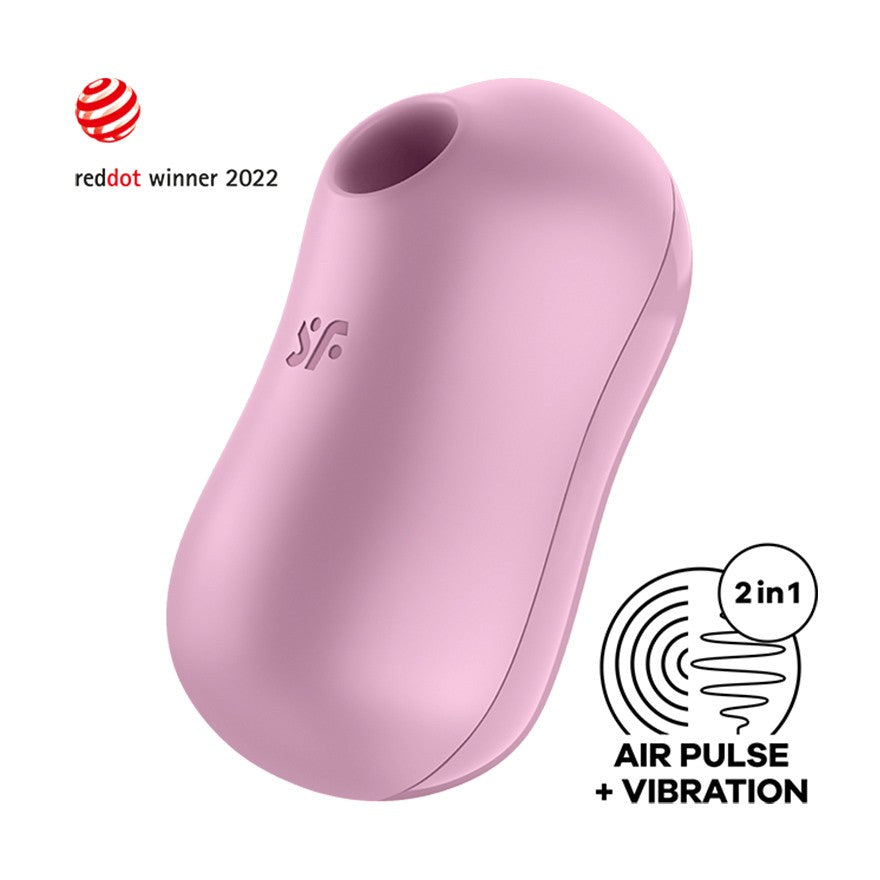 Vibrador Satisfyer Cotton Candy en color rosa.