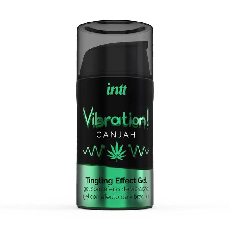 gel estimulante intimo efecto calor frio y vibracion sabor cannabis
