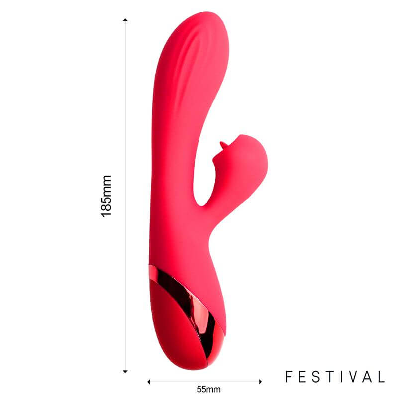 Vibrador Turna Rojo para estimulación, ideal para utilizar como producto de bienestar sexual.