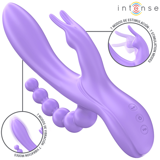 Vibrador conejito Miko triple.