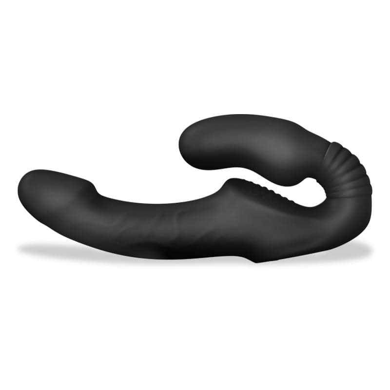 Vibrador doble sin arnés con control remoto.